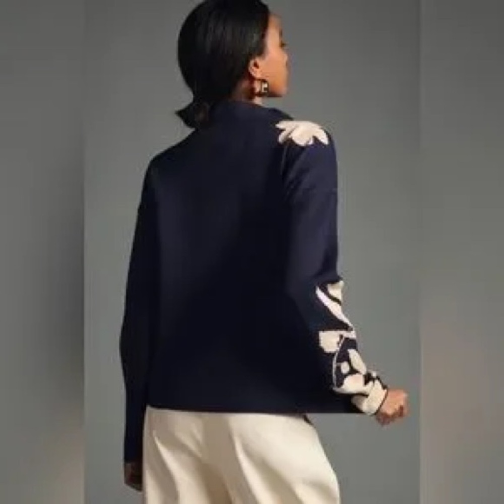 Anthropologie Maeve Carys Jo Faulkner Mock Neck Sweater - Picture 2 of 5